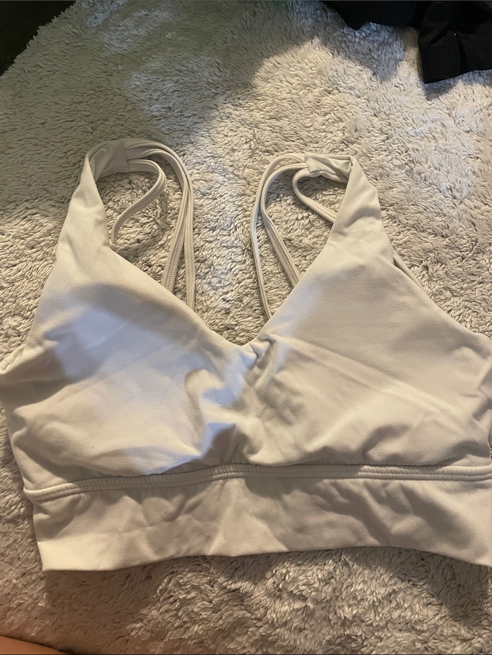 BuffBunny Monarch Sports Bra in White